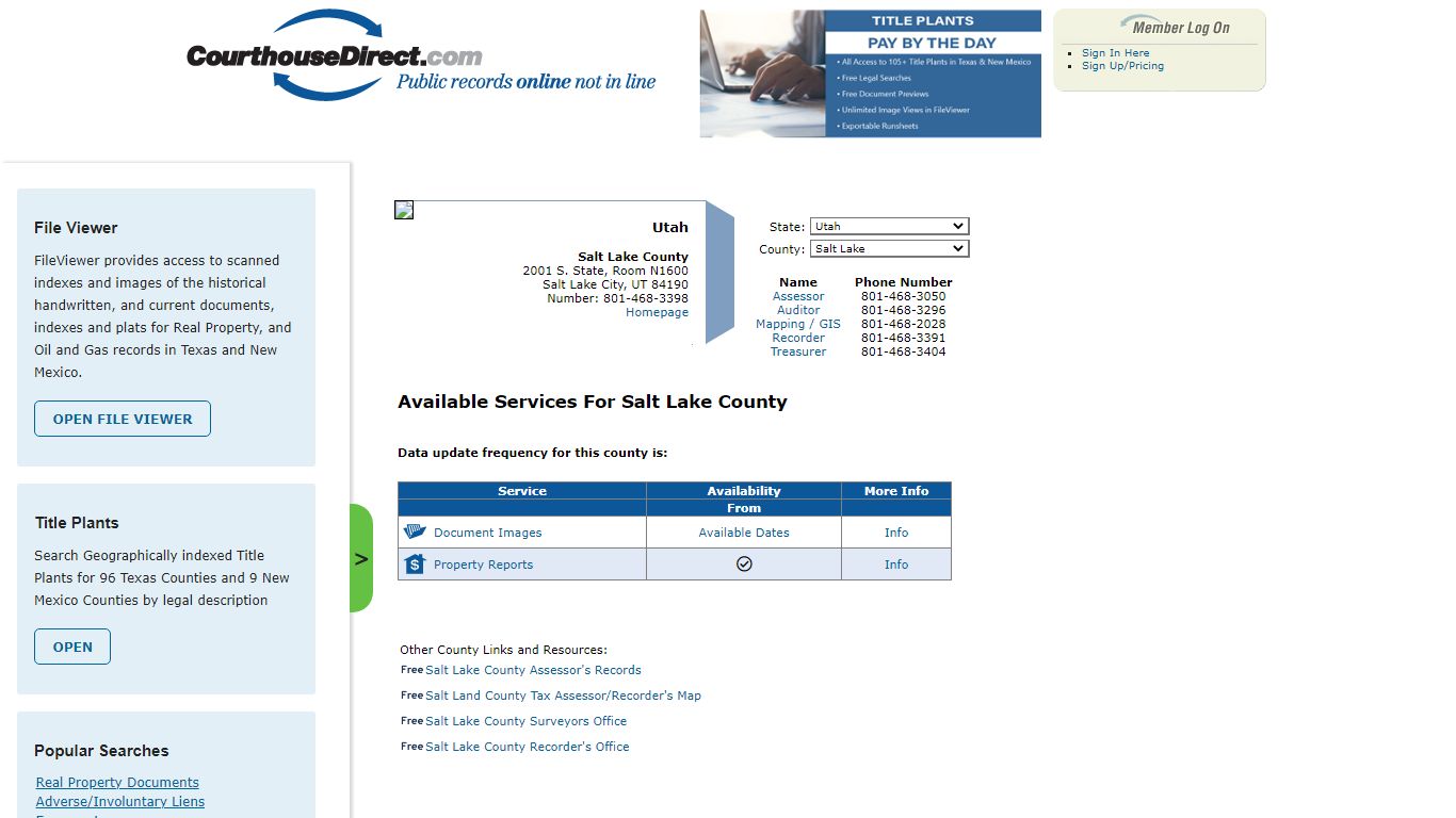 Search Salt Lake County Public Property Records Online ...